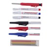 Carpenter Pencil Marker Set Multifunctional 6 Long Nib Deep Hole