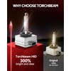 Torchbeam D3S HID Bulbs, Xenon 6000K 35W HID Bulb with
