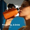 Small Water Bottle-12 oz Insulated Bottle with One-Hand Push Button