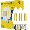GE Ultra Bright LED Light Bulbs, 100W, Daylight Candle Lights,