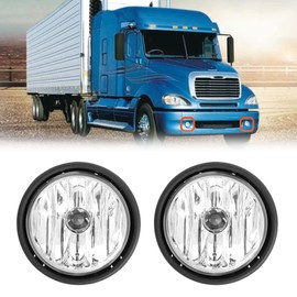 P SEPEY Fog lights for Freightliner Columbia, Replacement Fog Lights Lamps Assembly with Clear Lens for 2000-2015 Freightliner Columbia Trucks, a Pair(Left and Right)