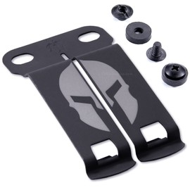Monoblock Gear Belt Clip - Inside-The-Waistband/IWB Holster Mounting Attachment - (w/Spartan Helmet Engraving) - (Mounting Hardware Included)