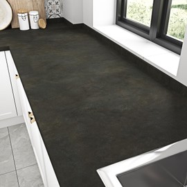 Wallderful Rust Charcoal Gray Concrete Wallpaper Peel and Stick Dark Industrial Textured Cement Wallpaper Vintage Self Adhesive Contact Paper for Countertops Kitchen Bedroom Accent Wall Cabinets Decor