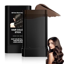 Peine de Tinte para Cabello, 2025 Nuevo Hair Color Stick, 2-in-1 Instant Hair Color Stick, Waterproof & Sweat-Proof, Peine Corrector para canas, Retoques Rápidos Peine para Hombres y Mujeres (Marrón-negro)