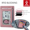 Travelambo Slim Wallet Front Pocket Minimalist Leather RFID Blocking Medium