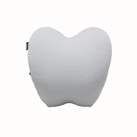 AIHOMED Ergonomic Back Pillow – Air Fiber Lumbar Support for Office, Car, and Gaming Chairs to Alleviate Back Pain and Correct Posture(Light Gray)