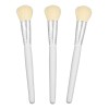 Brocha Facial Oval Cerda Natural 3 Pzas. Tipo De Piel Todo Tipo De Piel