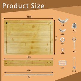Bookbinding Sewing Frame Set,Hand Make Bookbinding Kits,Includes Bone Folder, Paper Creaser, Awl, Curved Needles, Waxed Thread, Glue Brush, and Bookbinding Supplies for Handmade Books