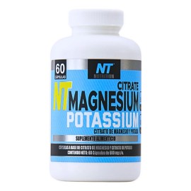 Citrato De Magnesio Y Potasio 500 Mg Por Porcion 60 Cap Nt Nutrition Sports Sabor Sin Sabor