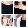 Veraly Collar Para Parejas Medio Corazón De Metal Magnético Imán