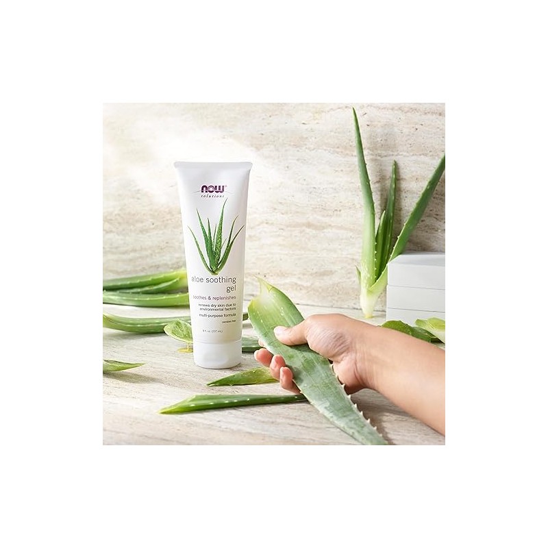 NOW Solutions, Aloe Soothing Gel, Soothing and Replenishing After Sun,