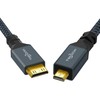 Twozoh Micro HDMI to Mini HDMI Converter Cable 0.5M (Type