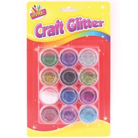 ARTBOX Metallic Colour Glitter Pot (Pack of 12), 6088.0