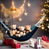 Stuffed Animal Hammock with 75LEDs Lights Preinstalled, Extra Large 55in