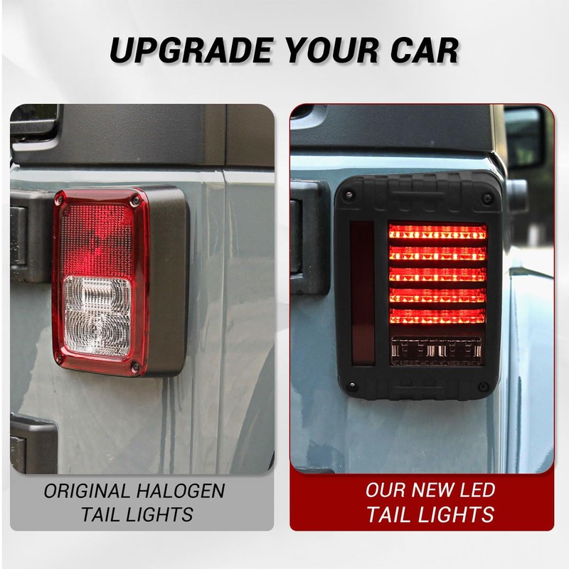Gronsvt A pair of LED light sources JK Wrangler third-generation