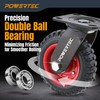 POWERTEC 6 Inch Caster Wheels, Heavy Duty Swivel Plate Casters