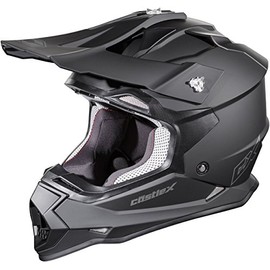 Castle Mode MX Youth - Motocross/Off-Road/ATV/UTV Helmet (LRG, Matte Black)