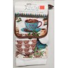 American Mills 3 pc PRINTED KITCHEN SET: 1 POT HOLDER,