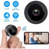 Amhillras Mini WiFi Security Camera, 1080P, 90° Wide Angle, Night