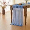 Sioipioi 10Ft Cheesecloth Table Runner 35x120 Inch Gauze Table Runner