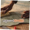 DOITOOL Leather Edging Creaser Tool with Wooden Handle DIY Handmade