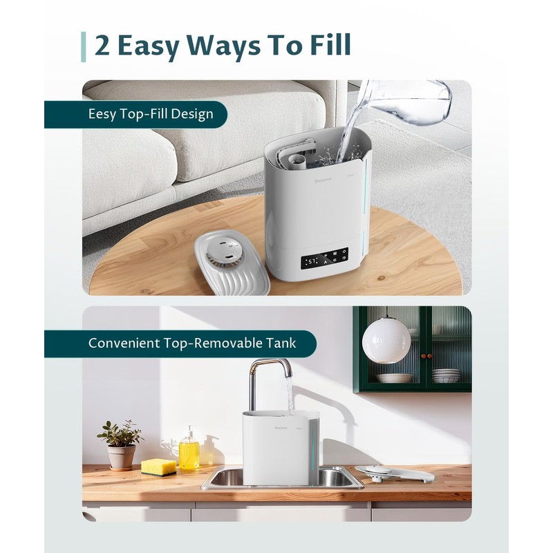 BREEZOME 6L Humidifiers for Bedroom Large Room & Essential Oil