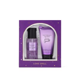 Victoria's Secret Love Spell Fragrance Mist and Lotion Pack of 3 Fruity Floral Scents 1.67 Oz