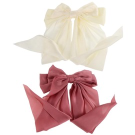 LIFKOME 2pcs Elegant Large Bow Hair Clips for Women Comfortable and Sturdy Hair Accessories Decorative Bowknot Design for Stylish Hairdos for All Occasions Soft