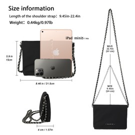 Gladdon Crossbody Bags for Women Soft Shoulder Handbag with Chain Strap Causal Sling Messenger Bag for Daily Use