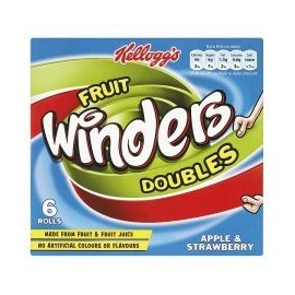 Kellogg's Fruit Winders Doubles Apple & Strawberry 6 Pack 50G