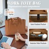 RAINSMORE Laptop Bag for Women 15.6 Inch Work Tote Bags