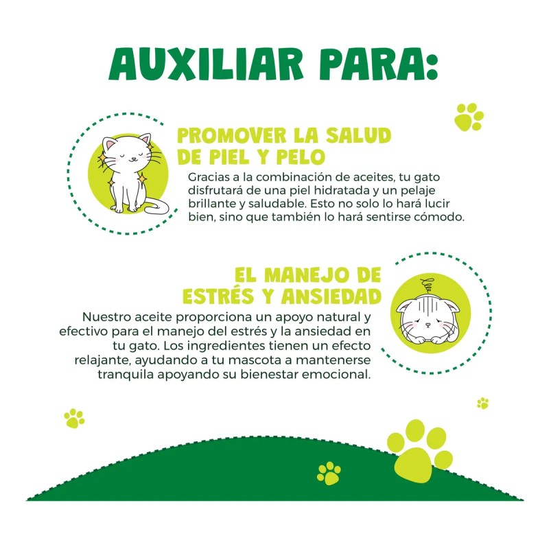 Aceite Relajante Catnip Para Gatos Apoyo Estrés Y Ansiedad