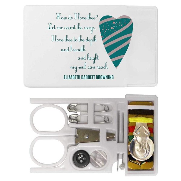 'How Do I Love Thee' Mini Travel Sewing Kit (SE00029946)