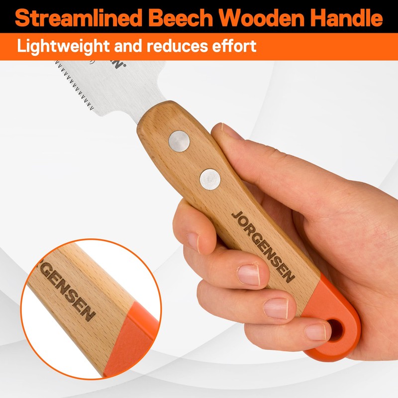 Jorgensen 5in. Double Edge Flush Cut Saw w/Wood Handle