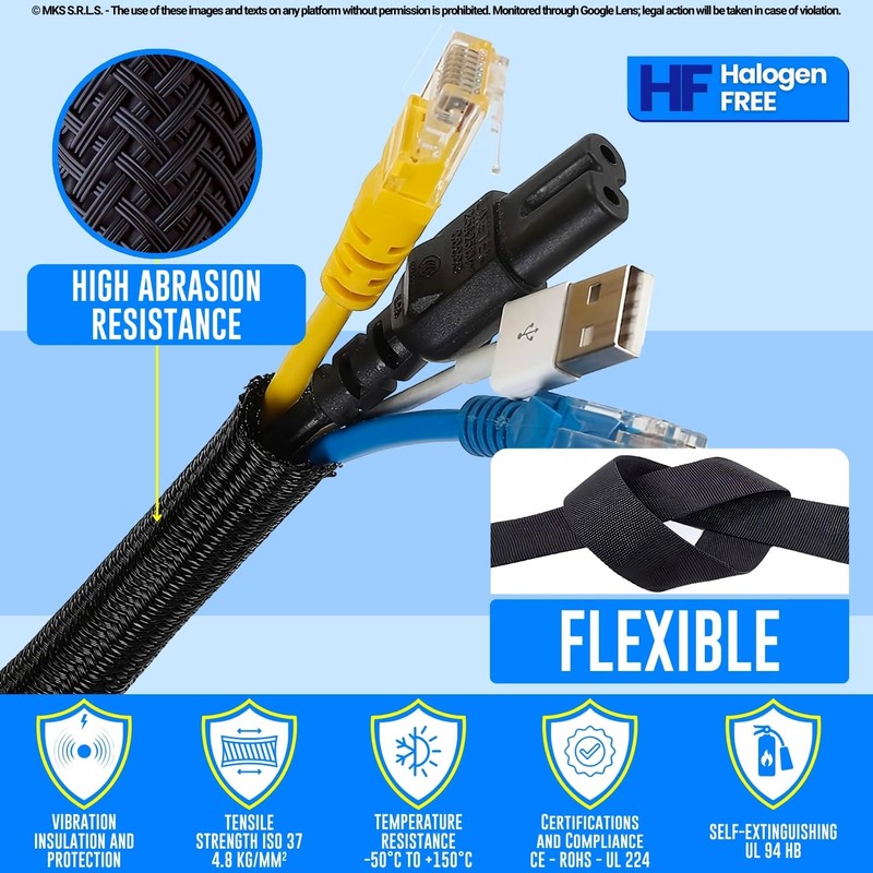 MarketConnect® Expandable Cable Sleeve, Diameter 20 mm, Length 30 m,