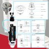 SPARES2GO Universal Dual Flush Toilet Valve 1.5" 2" WC Cistern