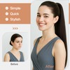 TESSHAIR Claw Clip In Ponytail Extension, 100% Human Hair Ponytail