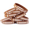 SayitBands 10 Football Design Wristband Silicone Bracelets