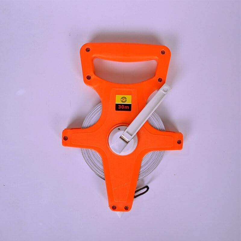 Tape Measure 30M 50M 100M Fiberglass Open Reel Measuring Metric