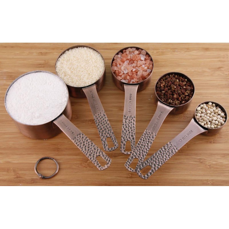 Lucky Plus 13pcs Copper Plated Stainless Steel Measuring Cups and