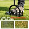 Lawn Aerator Tool, 16 Iron Spikes Manual Grass Aerator Lawn