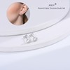 Sterling Silver Stud Earrings for Women Men Girls, 1 Pairs