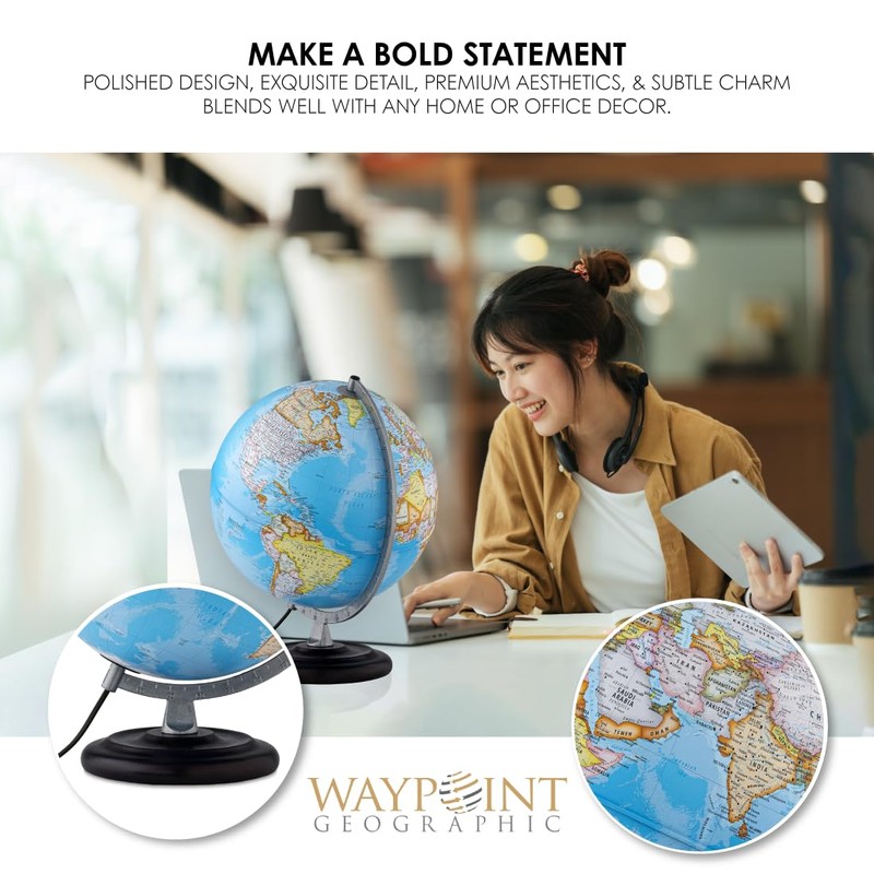 Waypoint Geographic Mariner Illuminated Globe