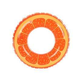Inflatable Swimming Hoop, Floating Ring Doughnut Inflatable Ring Air Mattress Tyre Swimming Hoop Swimming Ring for Adults and Children (Orange)