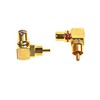 Voluty Tek Audio Video Connector RCA Female to Male Right