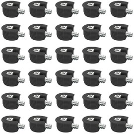 30 PCS Furniture Connectors Eccentric Cam Lock,Funiture Connection Fixing Screws (Black)