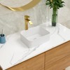 Vessel Sink Rectangular - Lordear 24 Inch Curved Rectangle Bathroom