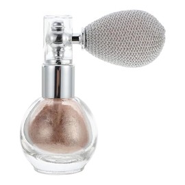 Cabilock Spray de Polvo Iluminador Dorado para Cuerpo Botella de Plástico y Vidrio, Fácil de Usar para Maquillaje en Presentaciones y Clubes