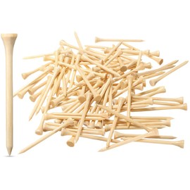 Dsenfurn 250 Pack Professional Bamboo Golf Tees 2-3/4 Inch - Stronger Than Wooden Golf Tees Biodegradable & Less Friction (2-3/4)