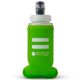 FITLY Flask 150 ml Green - Ideal for Running, Hiking, Cycling - Running Water Bottle for Outdoor Sports - Sports Bottle Water Bottle Hiking - Water Bottle for Hydration Backpack